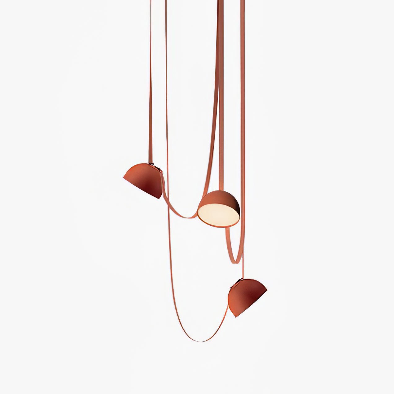 Suspension En Cuir Moderne Minimaliste Pour Éclairage Raffiné