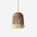 Boho Cotton Yarn Pendant Lamp With Fringe Shade