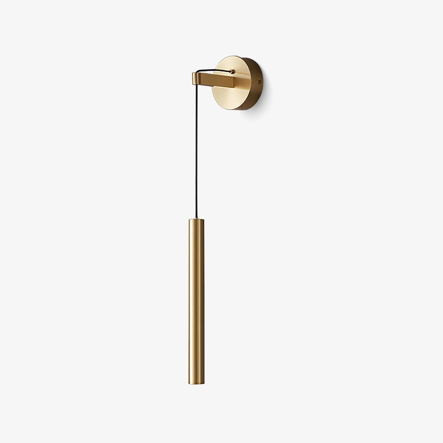 Minimalist Brass Wall Lamp for Indoor Ambience