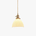 Vintage Glass Pendant Light With Ceramic Shade For Soft Glow