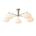 Modern LED Glass Globe Pendant Light With Gold Nickel Finish