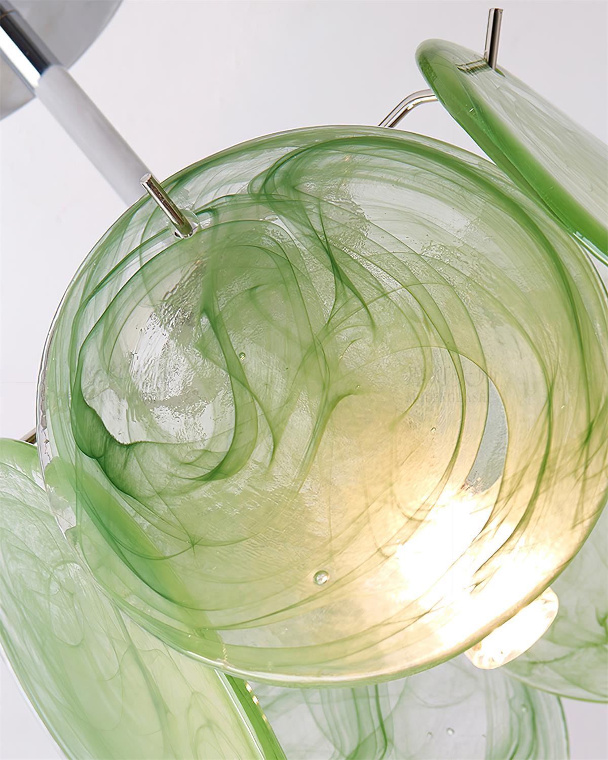 Glass Ceiling Light With Metal Canopy Damp Rated
