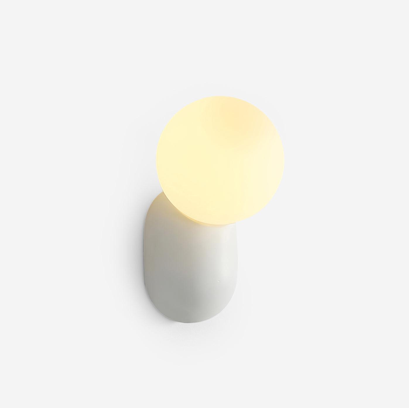 Aurora Globe Wall Sconce Resin And Glass Damp Rated Dimmable