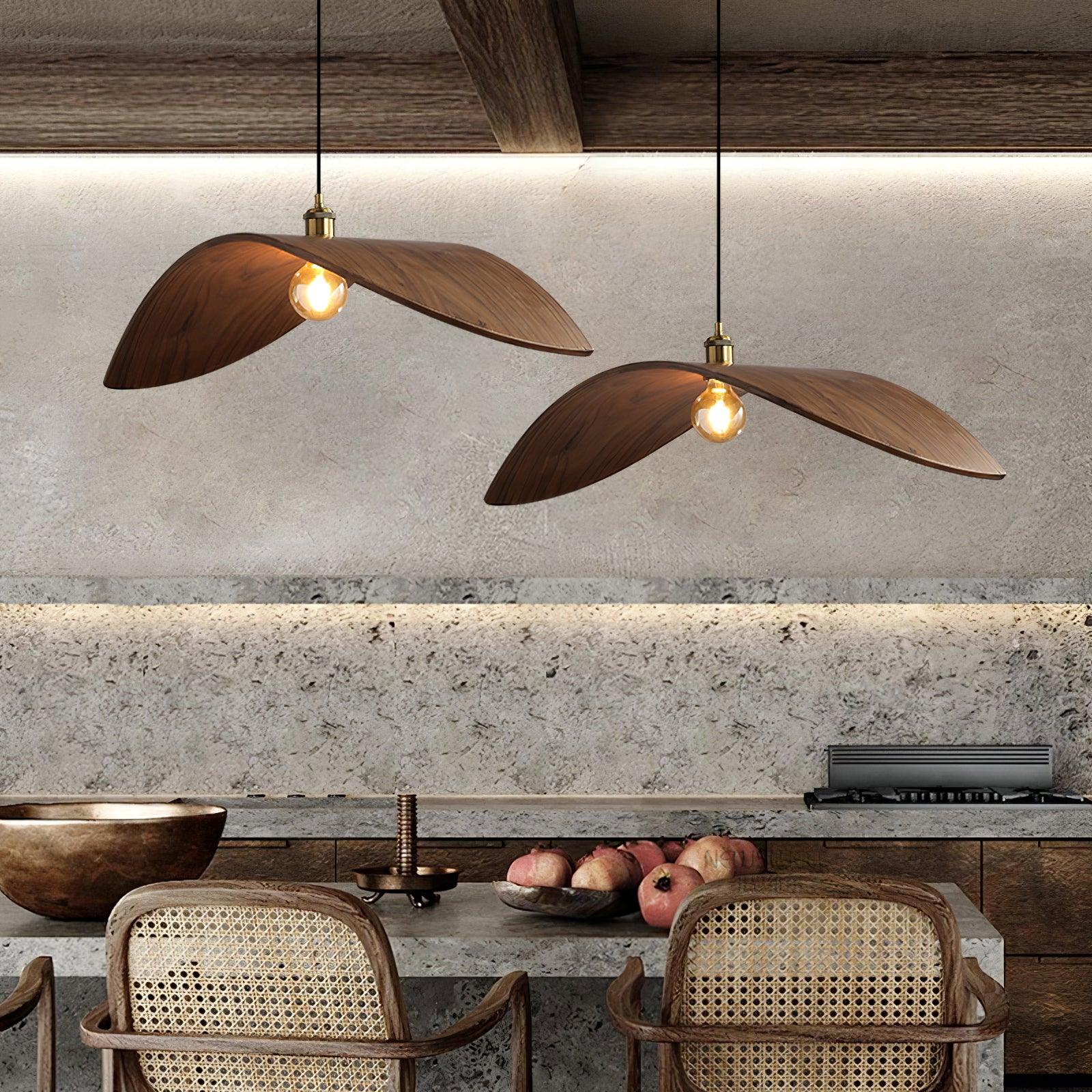 Curved Art Pendant Light For Warm Ambience
