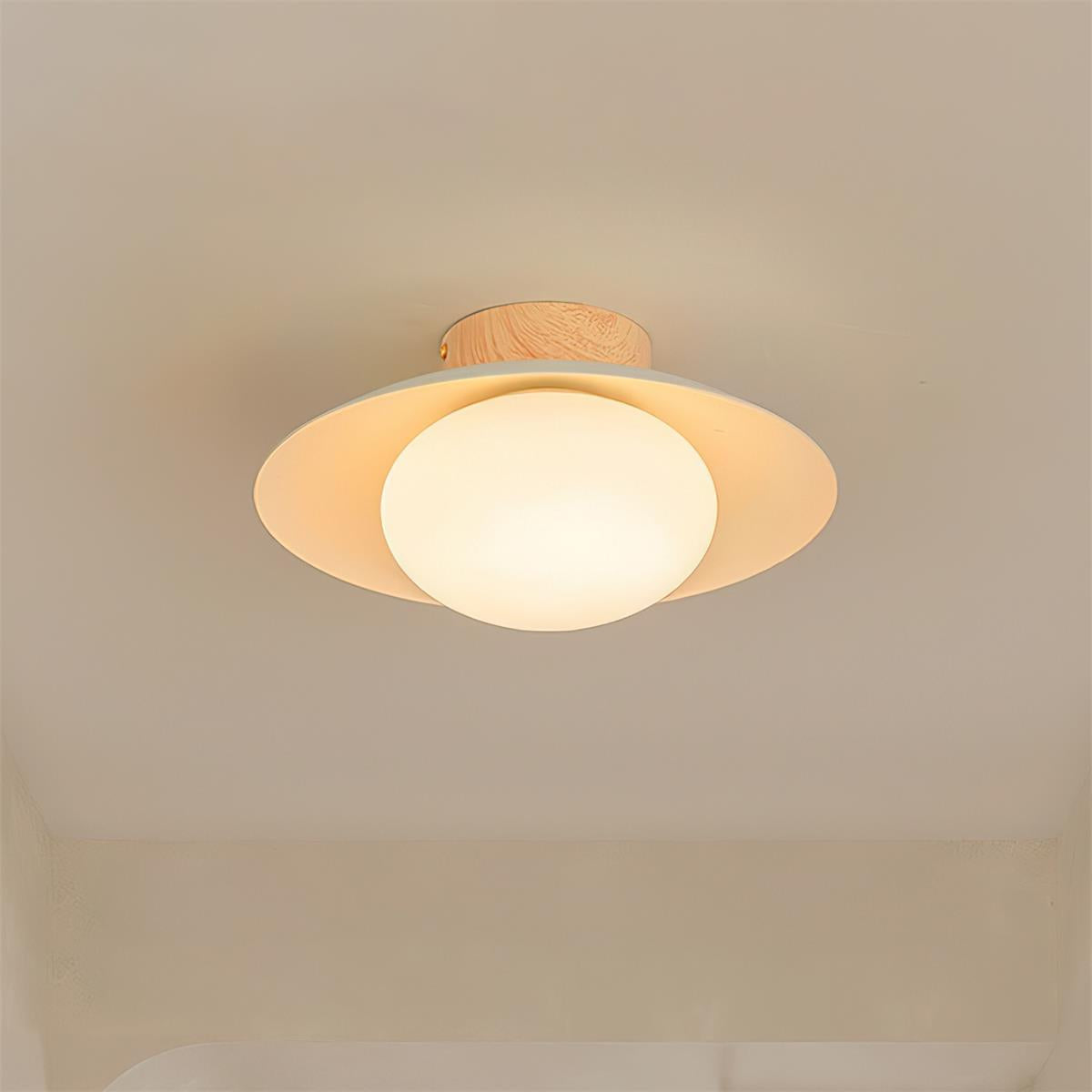Emerald Green Flush Mount Integrated LED Ceiling Light