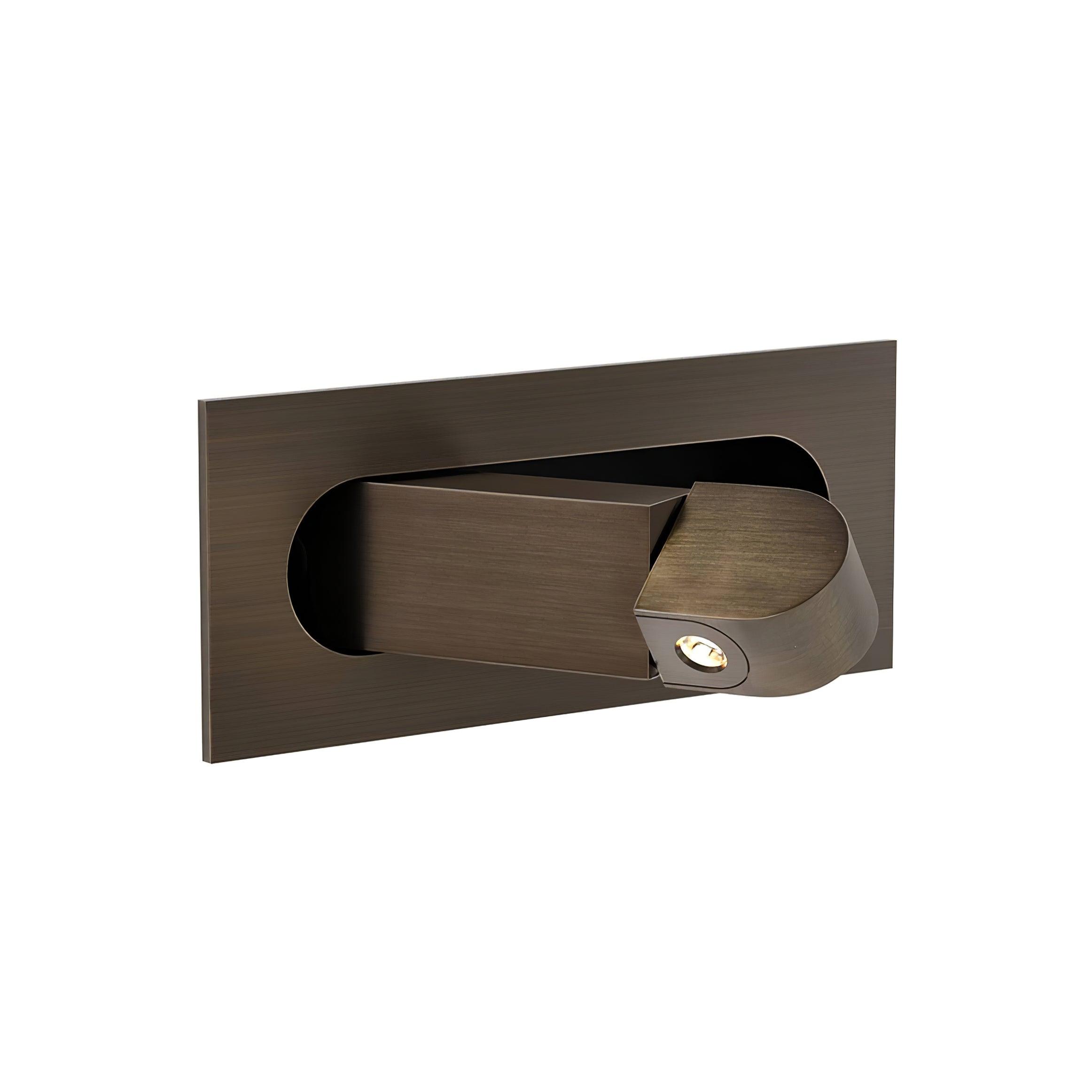 Minimalist Adjustable LED Wall Light In Matt Black