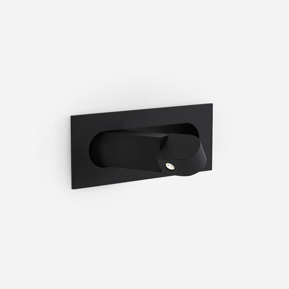 Minimalist Adjustable LED Wall Light In Matt Black