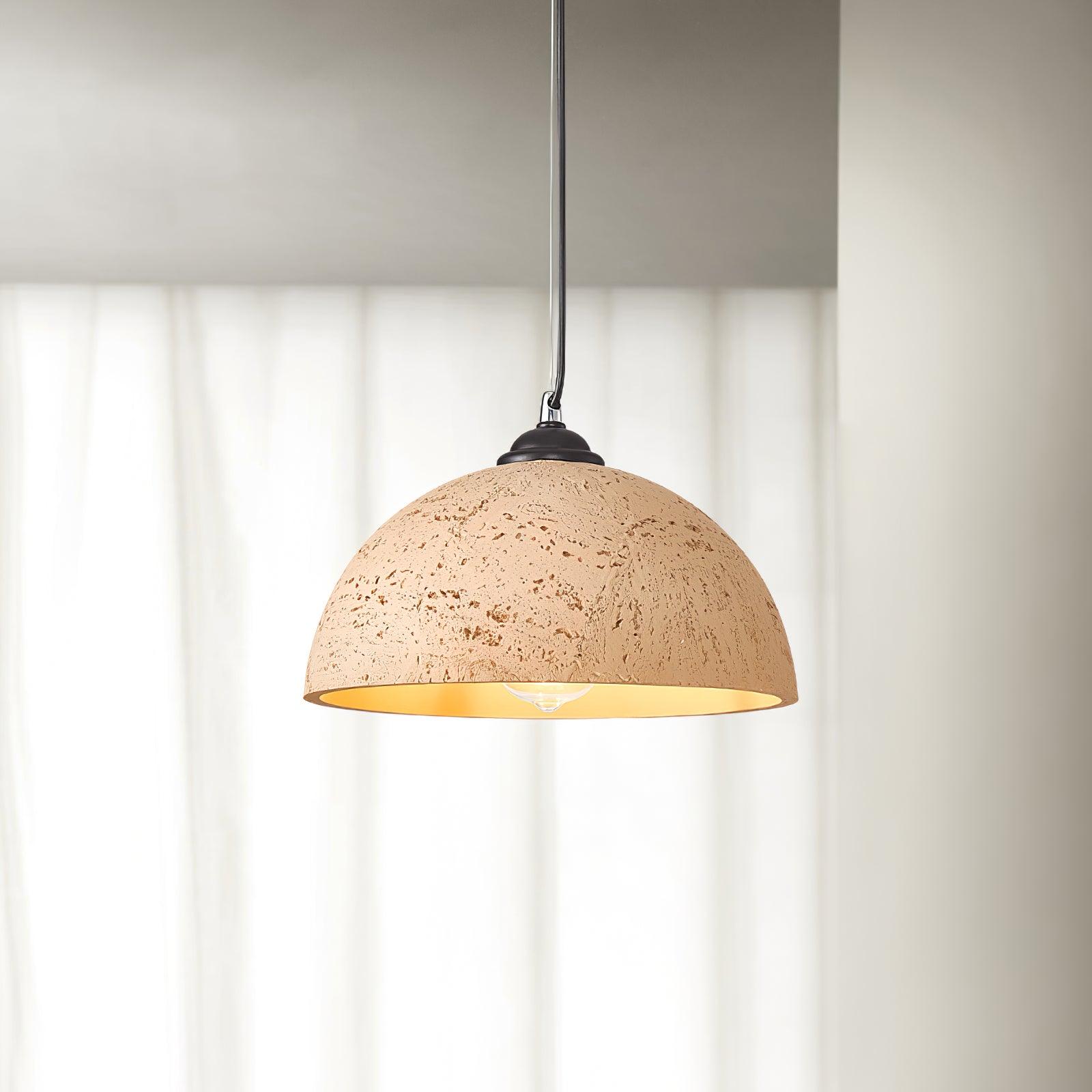 Stone Textured Dome Pendant Light for Kitchens and Dining