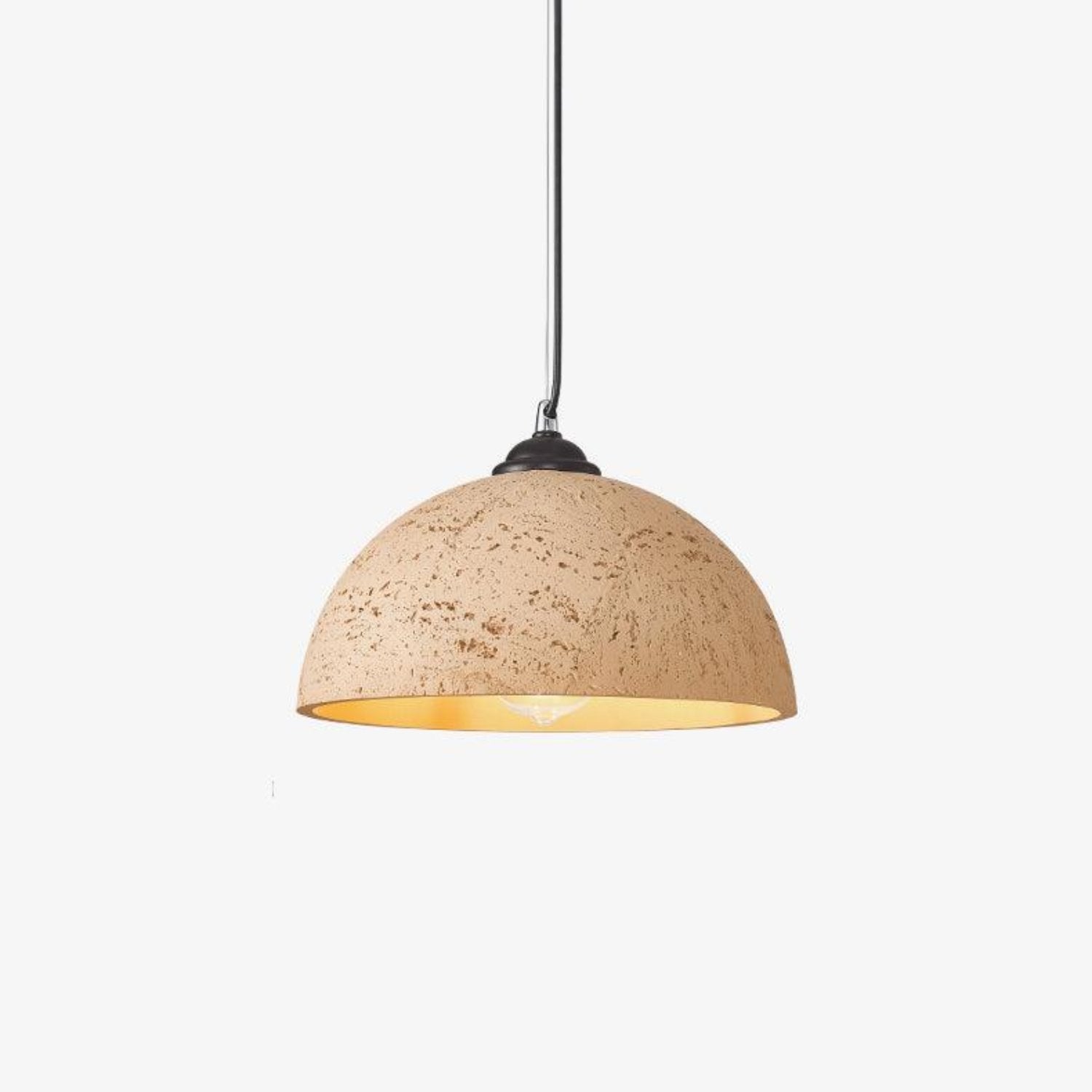 Stone Textured Dome Pendant Light for Kitchens and Dining