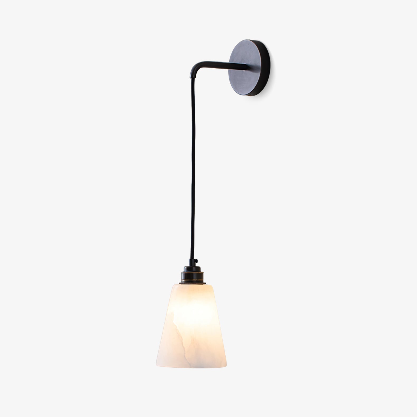 Alabaster Wall Pendant Lamp With Soft Warm Glow