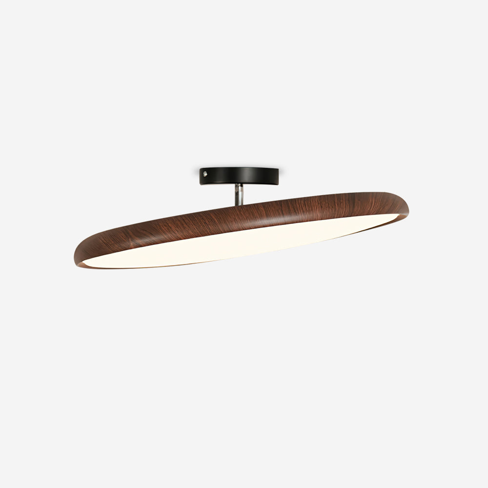 Premium Oval Semi Flush Ceiling Light With Integrated LED