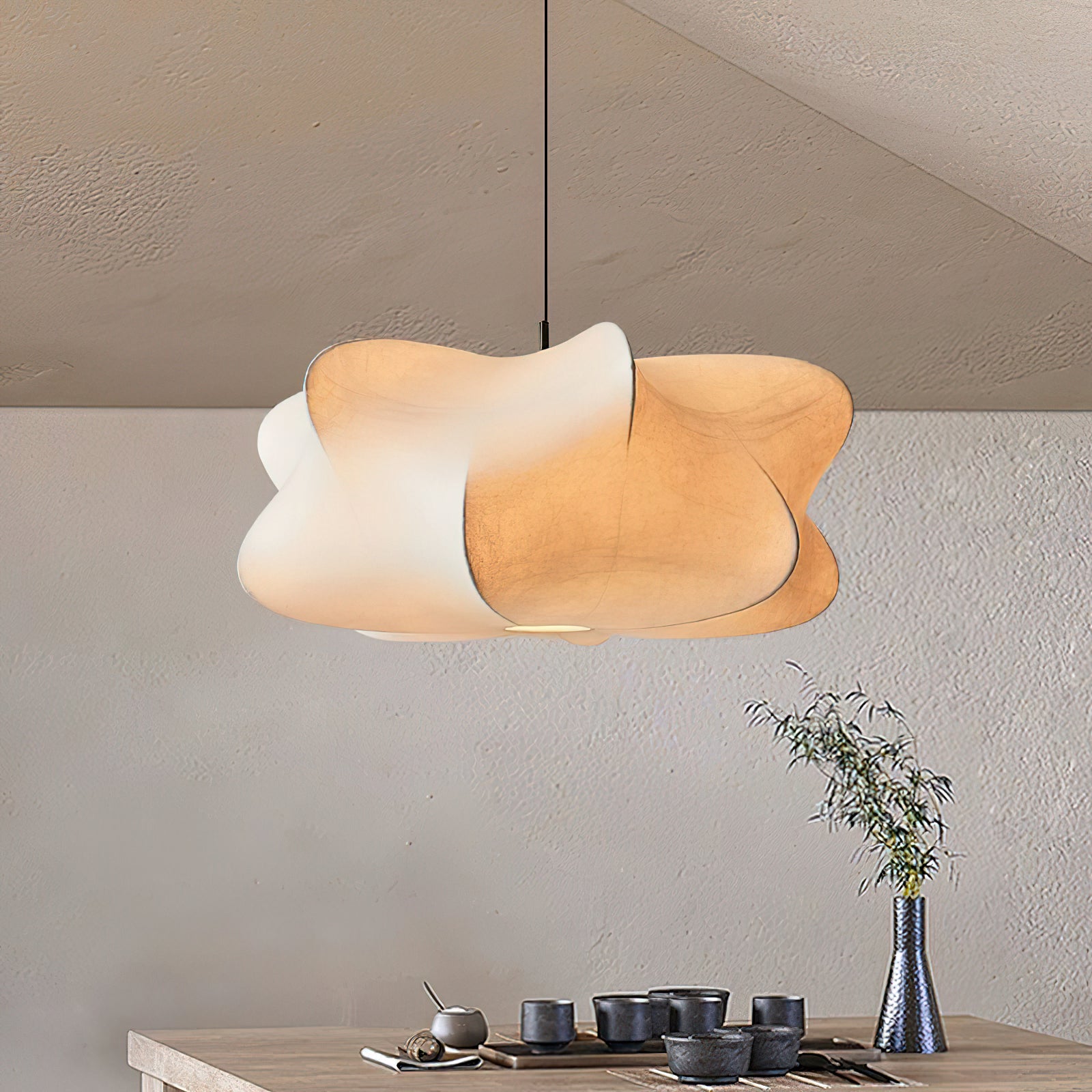 Cocoon Style Pendant Light For Cozy Ambient Glow