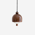 Matte Black Vintage Glass Pendant Light Dimmable