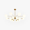 Modern LED Chandelier In Chrome And Gold For Living Room And Bedroom