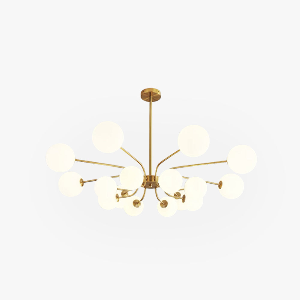 Modern LED Chandelier In Chrome And Gold For Living Room And Bedroom