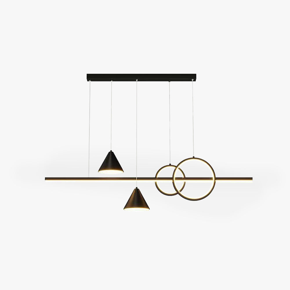 Geometric Linear Pendant Light for Modern Ambience