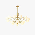Aurora Metal And Glass Led Chandelier For Living, Dining And Bedroom