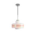 Geometric Mid Century Glass Pendant Light With Warm Glow