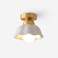 Dimmable Brass And White Wall Or Ceiling Light With E14 Socket