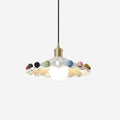 Curved Ceramic Shade Pendant Light For Cozy Glow