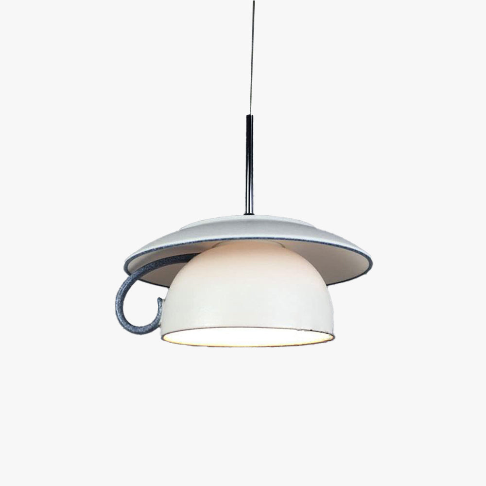 Nordic Cup Ceramic LED Pendant Light With Soft Glow