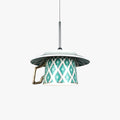 Vintage Argyle Cup Ceramic Pendant Light For Bedroom