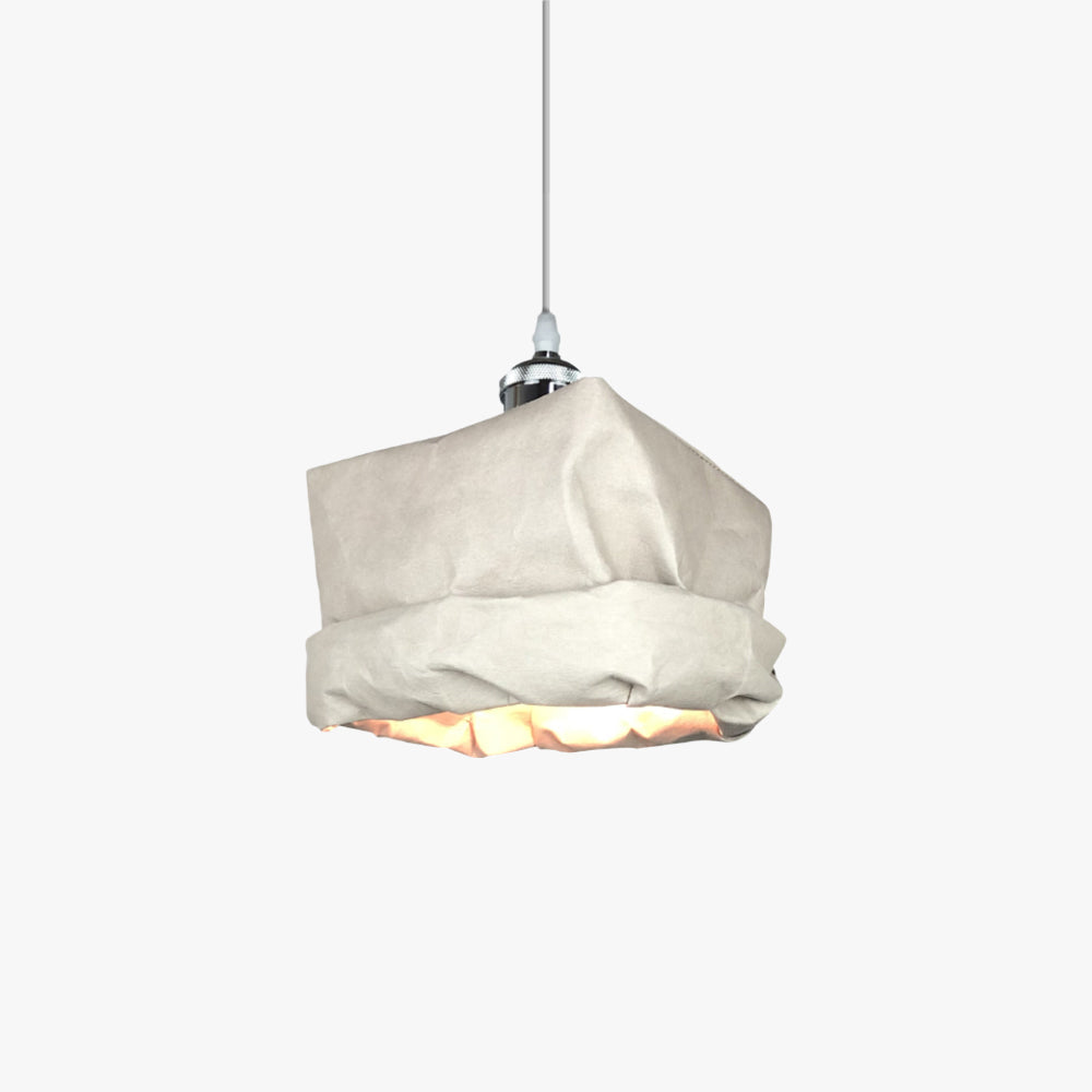 Vintage Cup Pendant Light With Durable Metal Paper Blend