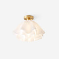 Floral Pleated Ceiling Light For Living And Dining Rooms