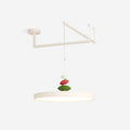 Metal Pendant Lamp With Round Acrylic Shade For Modern Decor