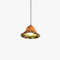 Pendant Light With Resin Lotus Leaf Design For Living Room