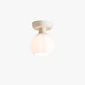 Aurora Glass And Metal Flush Mount Light For Bedroom And Study