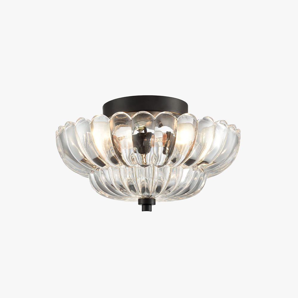 Luna Glass Umbrella Flush Mount Ceiling Light