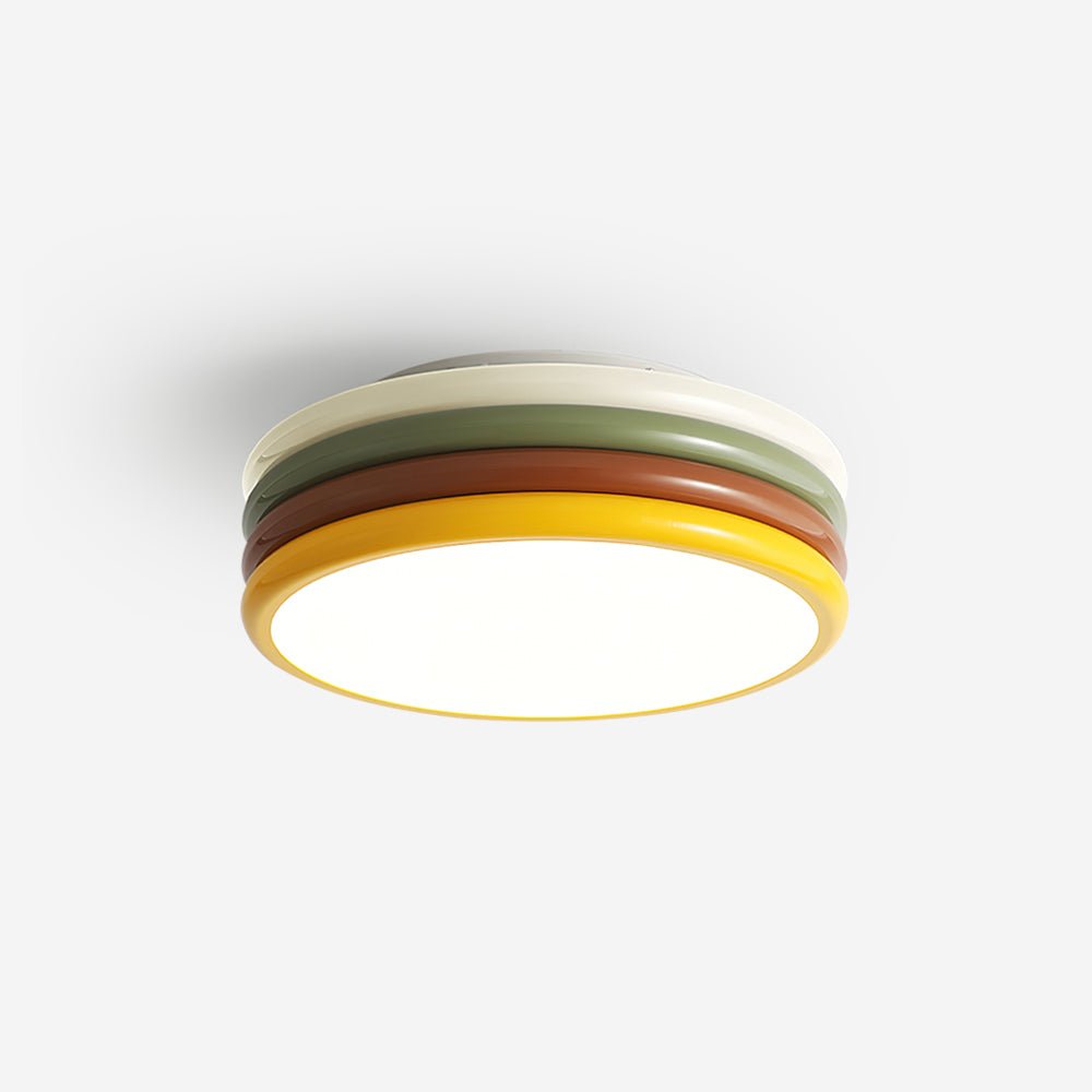 PrismStack Colour Ceiling Lamp With Warm Panel Accents