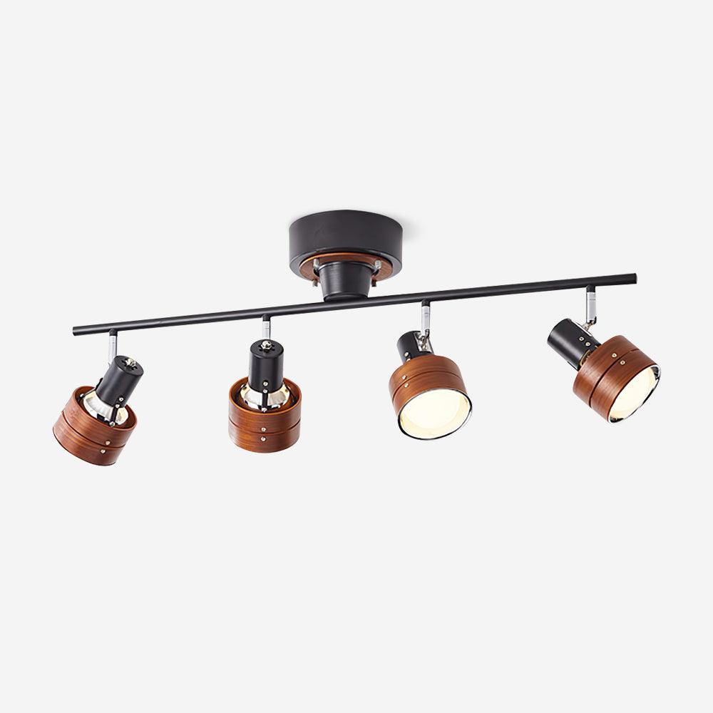 Four Light Adjustable Dimmable Track Spotlight