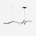 Aveline Black LED Wave Pendant Fixture Energy Efficient
