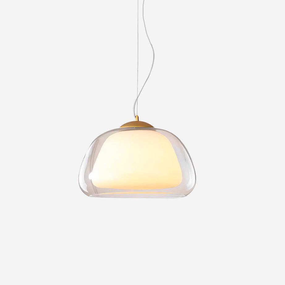 Suspended Glass Pendant Lamp With Dimmable Glow