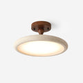 Travertine Semi Flush Ceiling Light With Warm White LED
