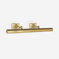 Brass Double Wall Light With Black Accents E14 Damp Rated