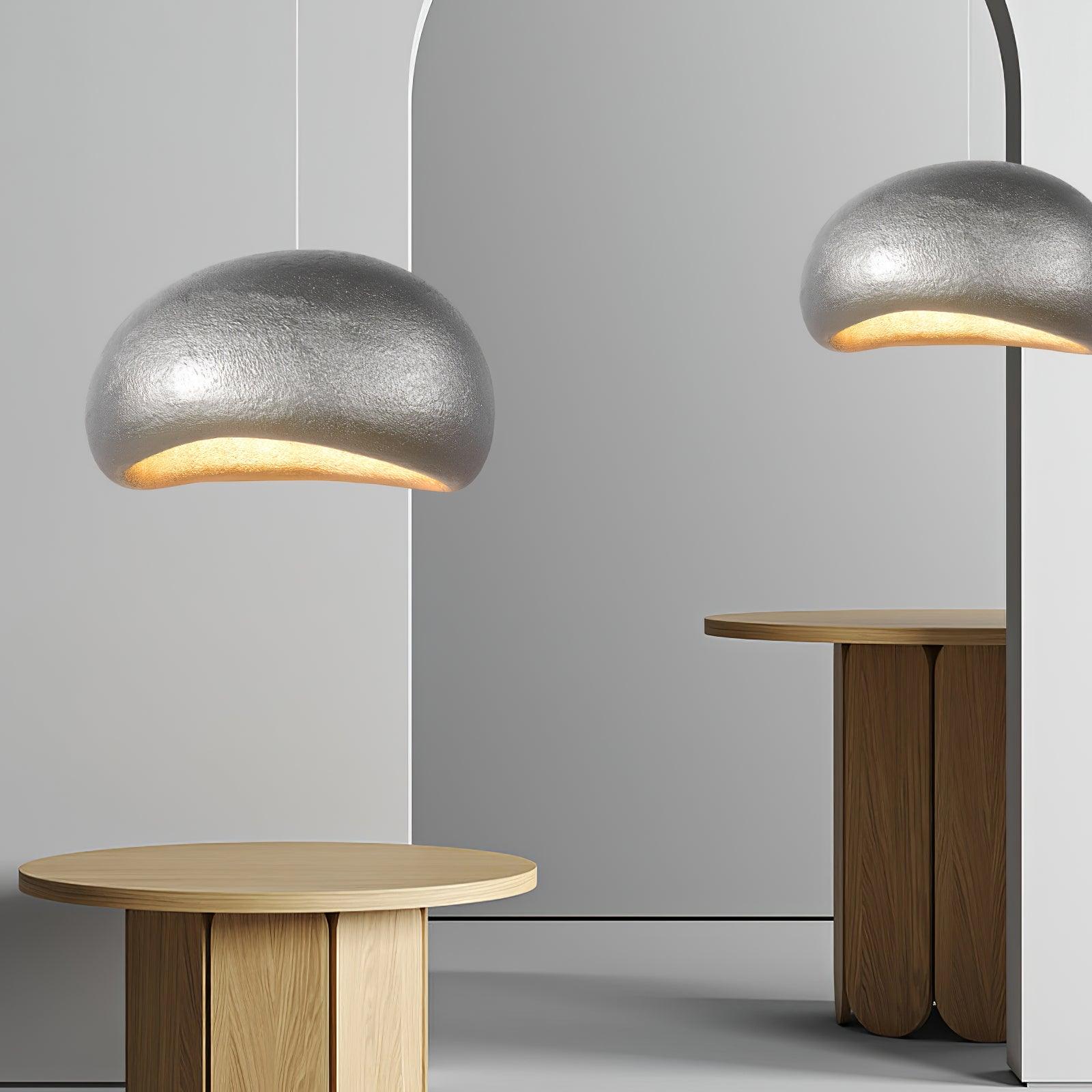 Pebble Inspired Pendant Lamp With Soft Glow