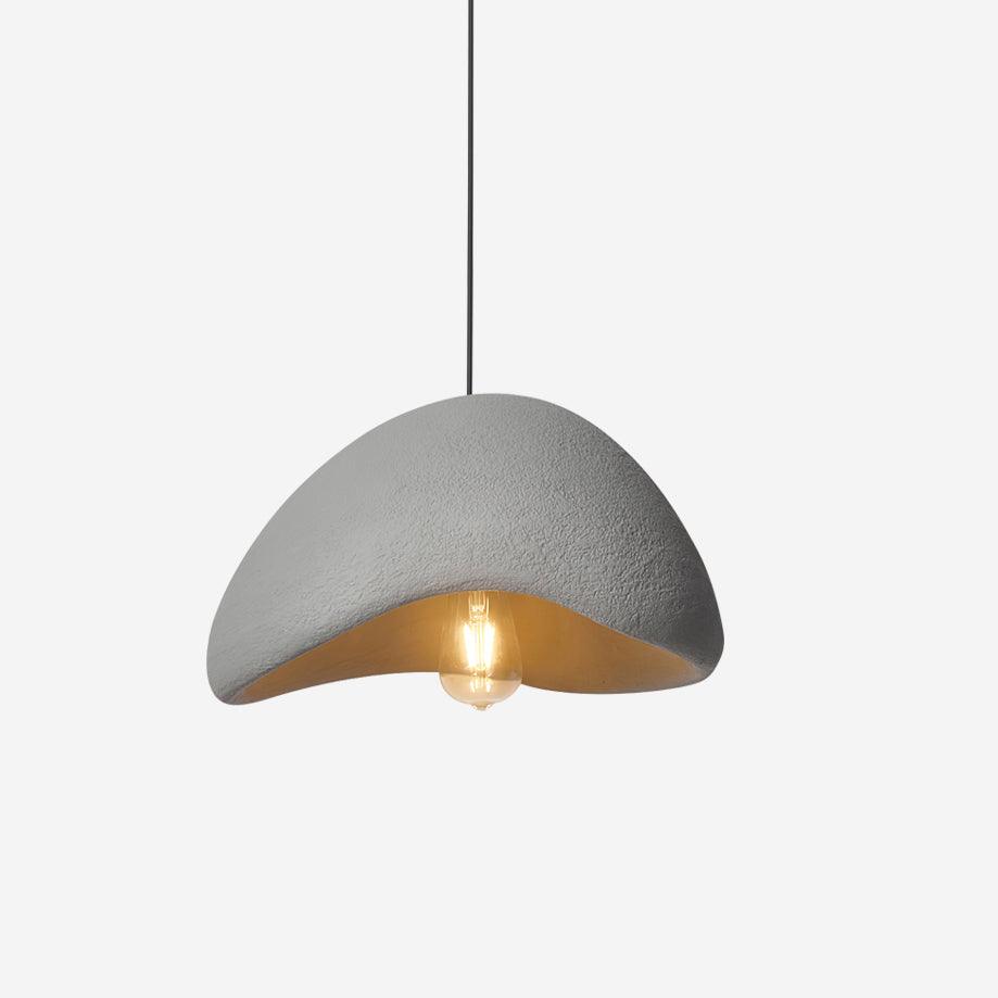 Organic Curved Pendant Light With Soft Texture