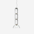 Layered Glass Cylinder Pendant Light With Ambient Glow