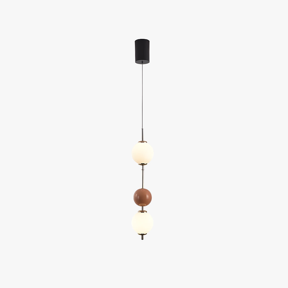 Red Metal LED Pendant Light for Warm Ambience
