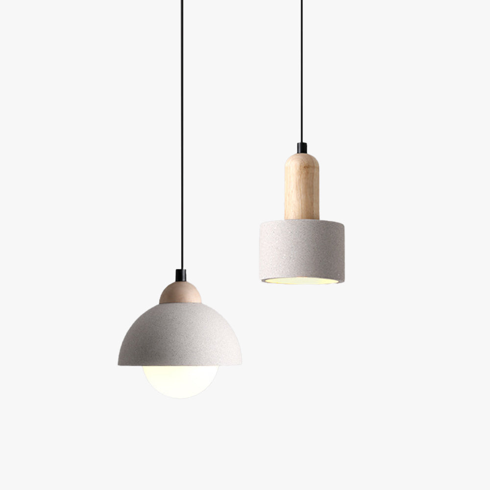 Modern Cement Pendant Light For Kitchen Island