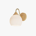 Nordic Glass And Wood Wall Lamp For Bedroom And Balcony