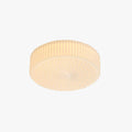 Cream Glass LED Flush Mount Ceiling Light For Study And Bedroom
