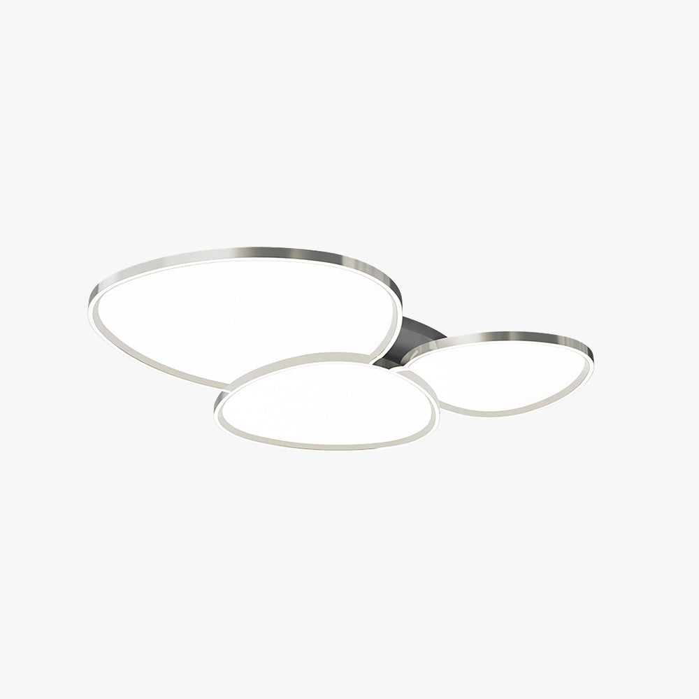 LumiStone Modern Resin And Metal Flush Mount Ceiling Light