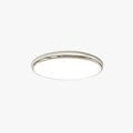 Elegant Retro Round Flush Mount Ceiling Light In White Metal Bedroom