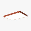 Retro LED Flush Mount Ceiling Light Metal And Acrylic Finish