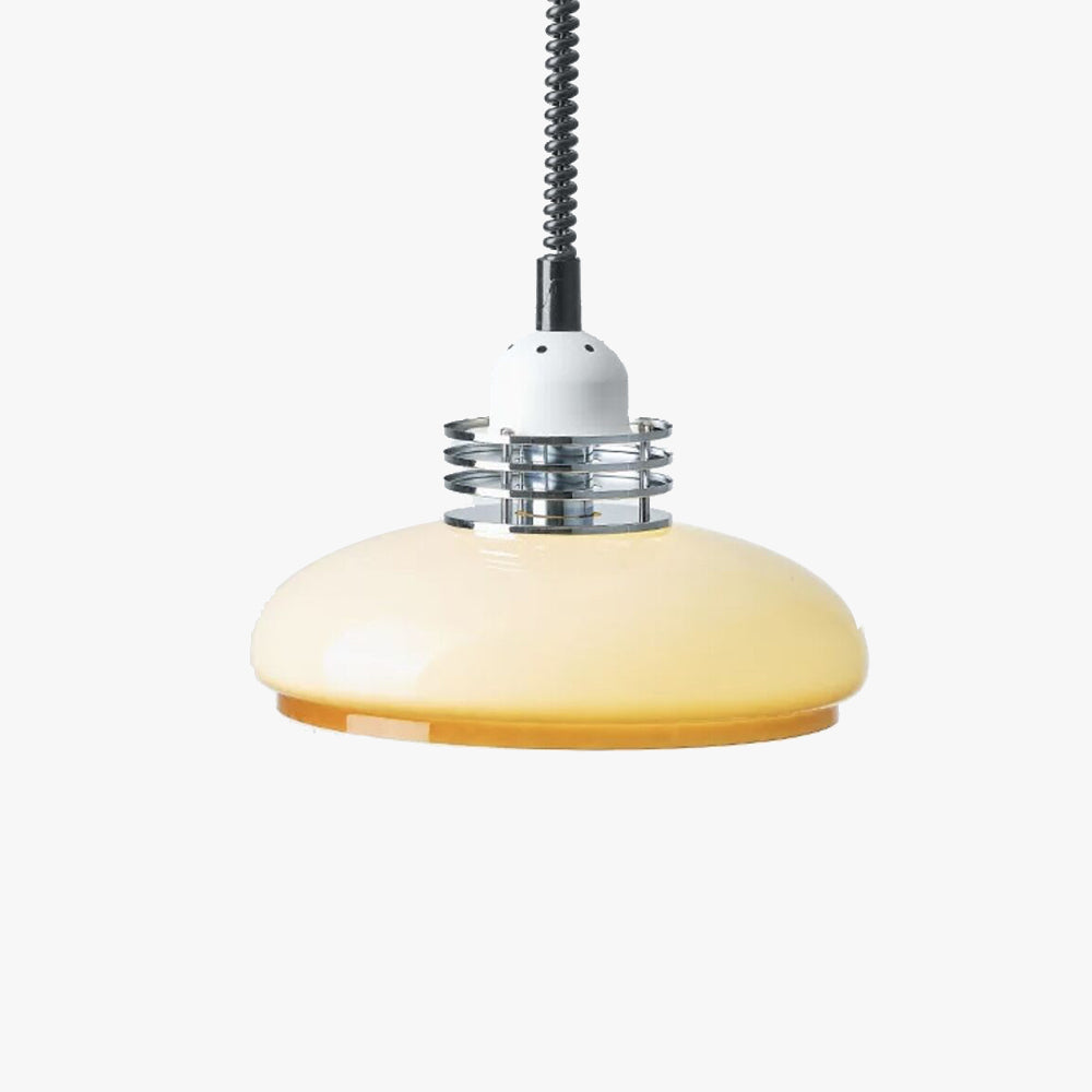 Vintage Metal Glass Pendant Light For Dining Ambience