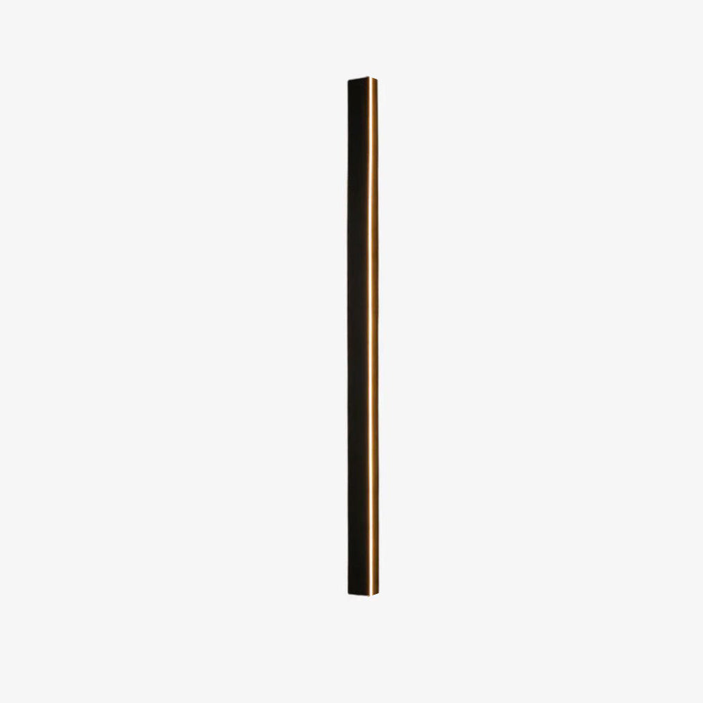 Sleek Black LED Linear Outdoor Wall Light